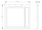 Siemens 3VW9011-0AP02 Türdichtungsrahmen IP30 f.Einschubschalter