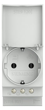 Siemens 5TE6801 SCHUKO Steckdose 16A m.Deckel DIN VDE0620 f.Verteilereinbau