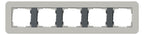 GIRA 0215422 Abdeckrahmen 5fach E3 Grau/Anthrazit Soft-Touch