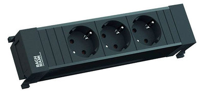 Bachmann 317.117 Power Frame 3xSchuko kurz m.Kunststoffprofil