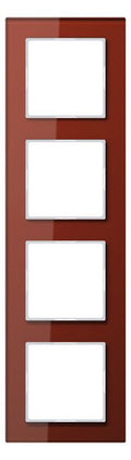 Jung AC584GLRT Glasrahmen 4fach Serie A creation rot