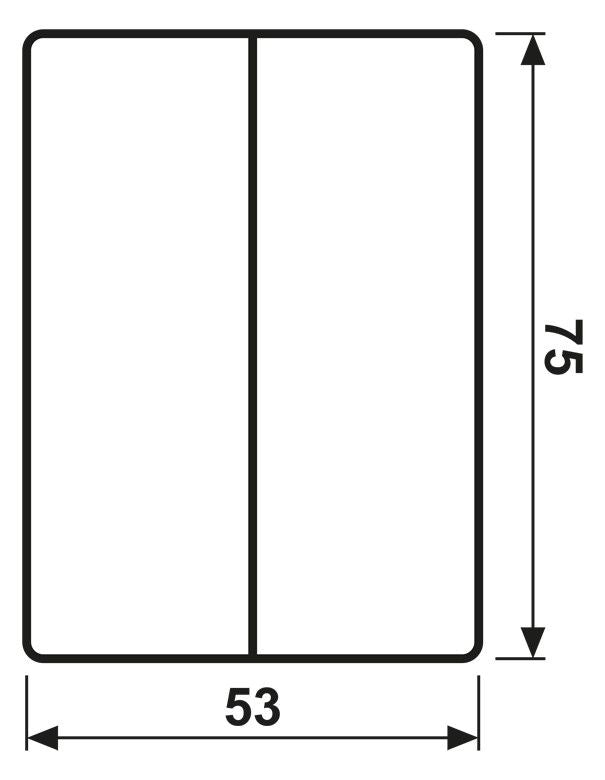 Jung 805NT Wippe m.Lichtleiter f.Taster BA 2f WG800