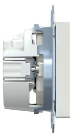 Mert MEG 2351-0319 SCHUKO-Steckdose+Kz Trockner BRS StK polarweiß gl.Sys.M