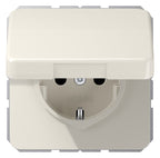 Jung CD1520BFKIKL SCHUKO Steckdose Klappdeckel erh.Ber.schutz bruchs. weiß