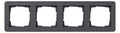 GIRA 0214152 Abdeckrahmen 4f Gira E1 Anthrazit