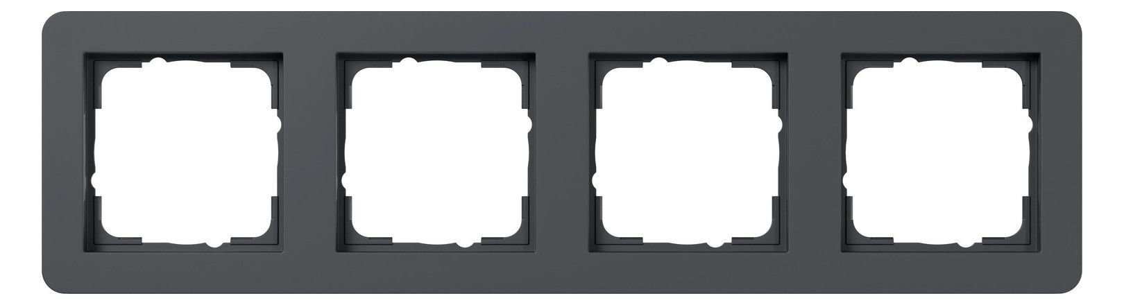 GIRA 0214152 Abdeckrahmen 4f Gira E1 Anthrazit