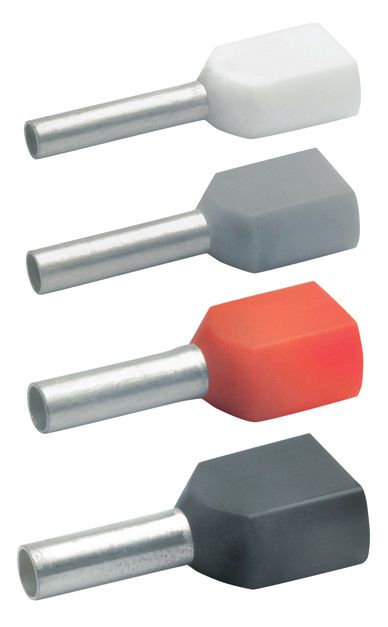 Klauke 87614 Zwillings-Aderendhülse isol. 2x10qmm 14mm rot