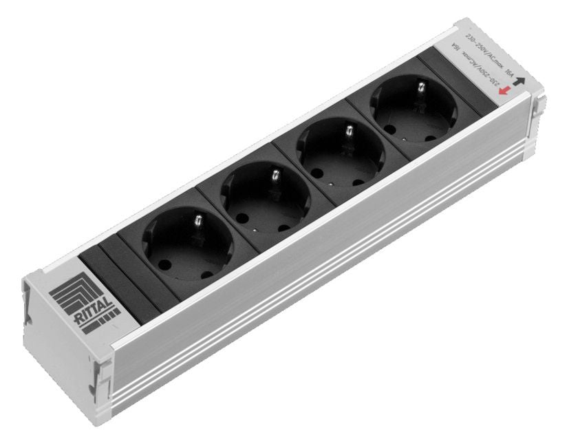Rittal DK 7856100 PSM 4fach Schuko Einsteckmodul o.Sicherung nicht schaltb.