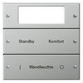 GIRA 2142602 Wippenset 2fach Plus beschreibbar System 55 Edelstahl