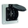 Bals 7111009 Schuko-Anbausteckdose ger. QC 16A 3p IP54 schwarz ortsfest erh.Ber.