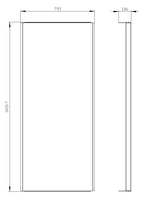 Siemens 8GK9913-0KK30 Blendrahmen f.vertieften Holmeinbau H1800 B750mm