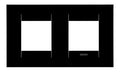 GEWISS GW16423TN Abdeckrahmen GEO International 2+2M horiz. Tonerschwarz