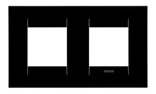 GEWISS GW16423TN Abdeckrahmen GEO International 2+2M horiz. Tonerschwarz