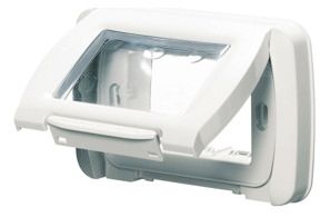 GEWISS GW22451 Abdeckrahmen System Top 3M Wolkenweiss IP55