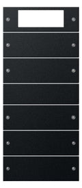 GIRA 2195005 Wippenset 5fach Plus (2+3) System 55 Schwarz matt (lackiert)