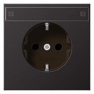 Jung AL1520NAD SCHUKO Steckdose Schriftfeld LS Aluminium dark