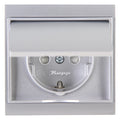 Kopp 911520080 MALTA Schuko Steckdose Klappd.erh.Ber.schutz silber