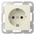 GIRA 446601 SCHUKO-Steckdose o.Krallen System 55 Cremeweiß glänzend