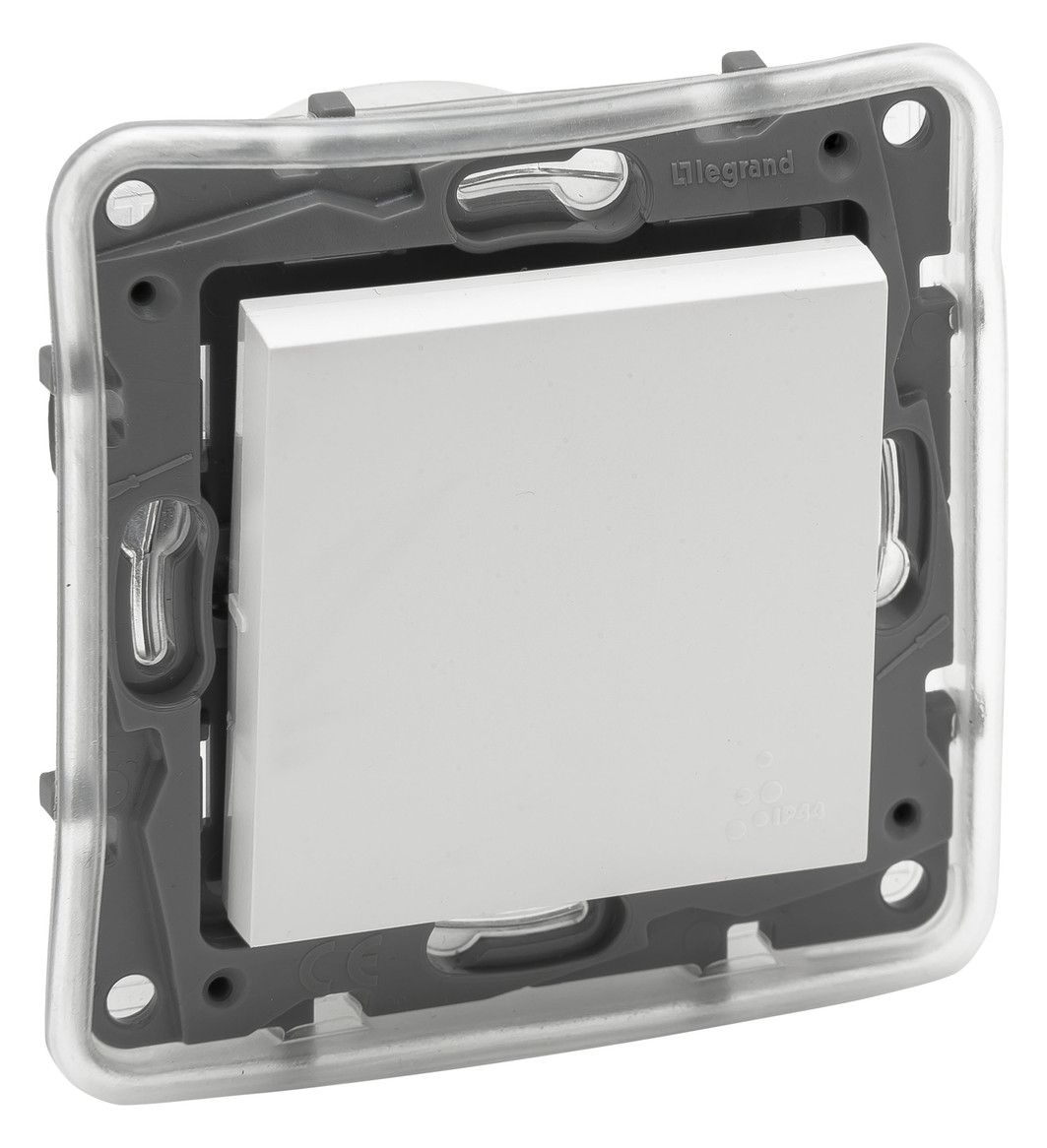 Legrand 864133 Wechselschalter 10AX IP44 Niloe Step ultraweiß
