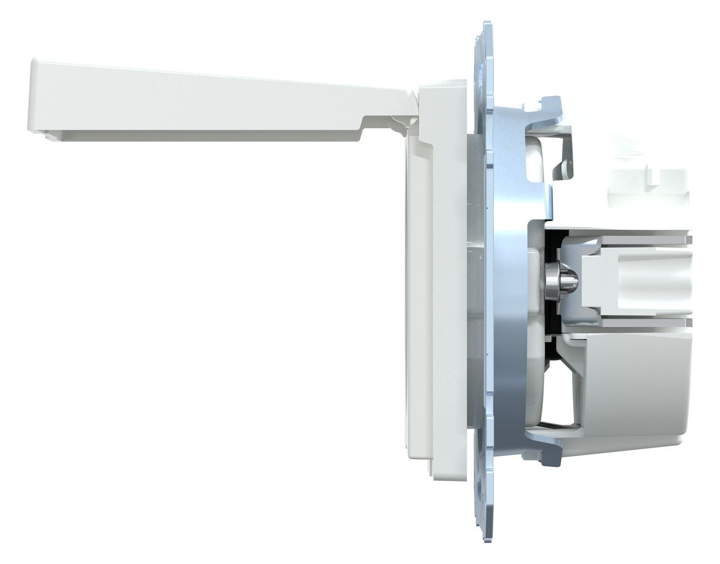 Mert MEG 2314-0325 SCHUKO-Steckdose BRS Klappd. IP44 StK aktivweiß glänz. Sys.M