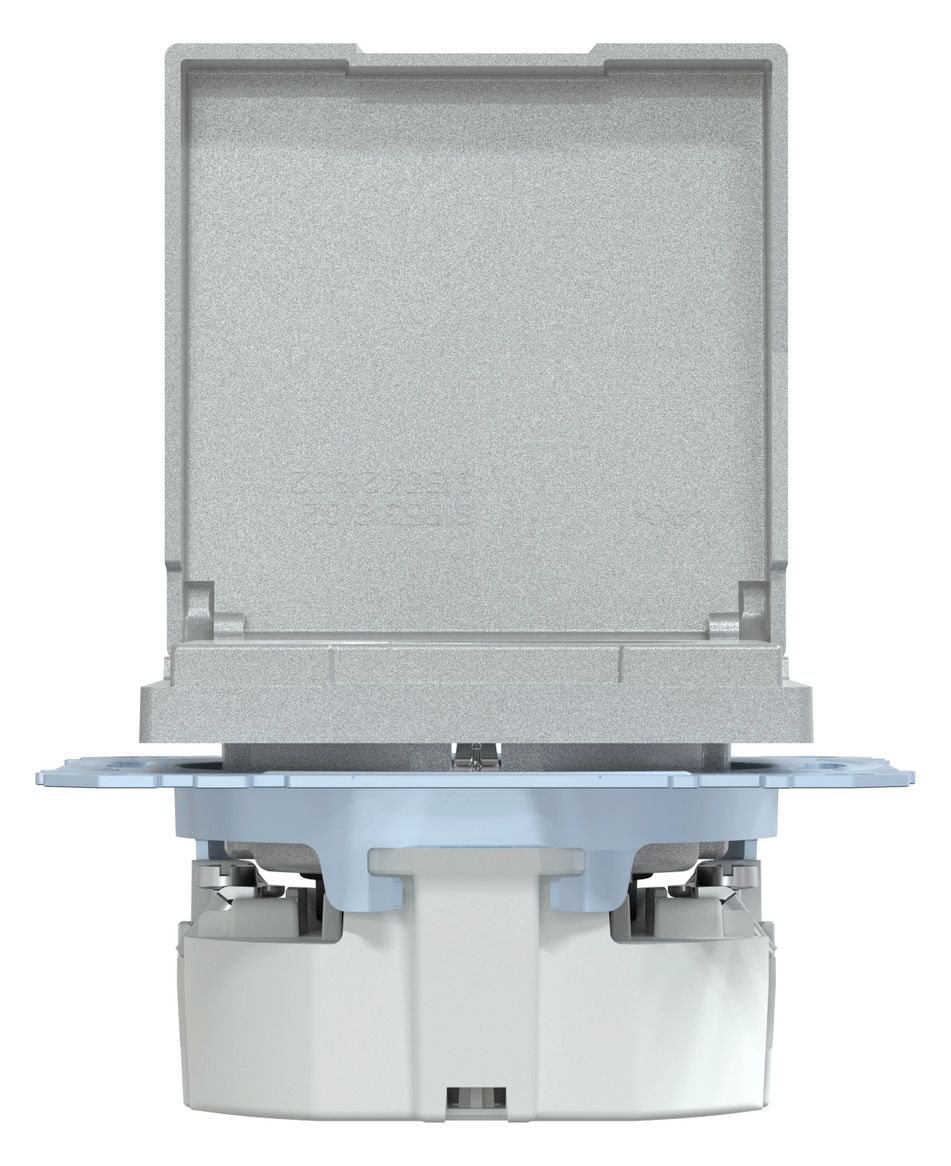 Mert MEG 2314-0460 SCHUKO-Steckdose BRS Klappd. IP44 StK aluminium System M