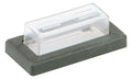 Bachmann 924.116 PVC-Kappen+Rahmen sw Serie 22 1pol klar/schwarz