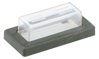 Bachmann 924.116 PVC-Kappen+Rahmen sw Serie 22 1pol klar/schwarz