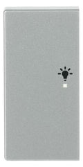 BJ 6231-21-83 Wippe links 2-fach Licht Busch-free@home alusilber