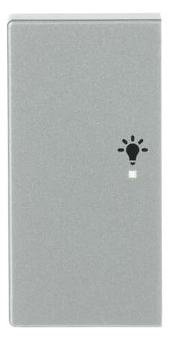 BJ 6231-21-83 Wippe links 2-fach Licht Busch-free@home alusilber