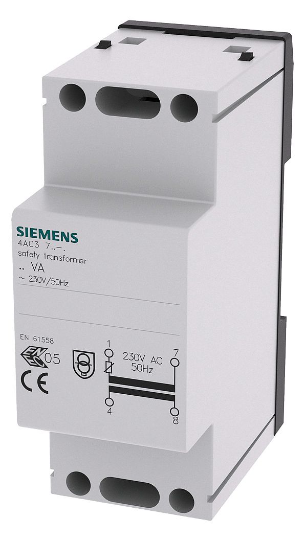 Siemens 4AC3716-0 Sicherheitstrafo 16VA Pri:AC 230V 50Hz Sek:8VAC