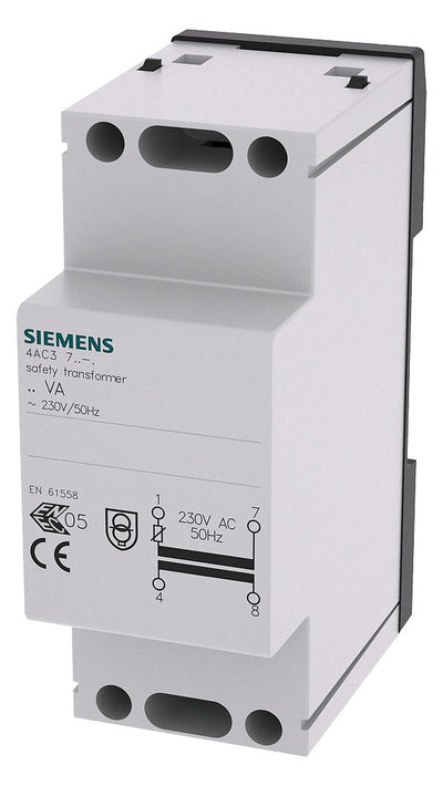 Siemens 4AC3716-0 Sicherheitstrafo 16VA Pri:AC 230V 50Hz Sek:8VAC