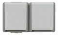 Siemens 5UB4725 DELTA fläche IP44 SCHUKO Steckdose Kombination 2fach waagerecht
