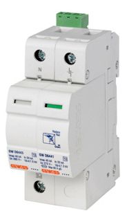 GEWISS GWD6418 Überspannungsableiter Typ 2 230V 40kA 1P+N 2TE m.Modul+Kont.