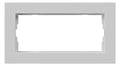 GIRA 1002375 Abdeckrahmen 2f o.Mittelst. flach E2 Grau matt