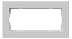 GIRA 1002375 Abdeckrahmen 2f o.Mittelst. flach E2 Grau matt