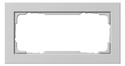 GIRA 100237 Abdeckrahmen 2f o.Mittelsteg E2 Grau matt