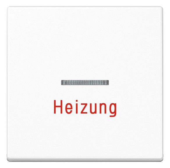 Jung A590BFHWW Wippe Heizung Notschalter m.Lichtleiter bruchs. Serie A alpinweiß