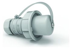 Bals 737 Schuko-Stecker 16A 3p IP67 grau 250V IP68