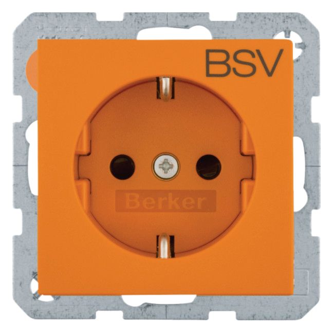 Berker 47231917 Steckdose SCHUKO Aufdruck BSV erhöhter Berührungsschutz
