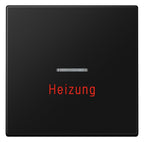 Jung LS 990 H SWM Wippe 1fach m.Lichtleiter Heizung Serie LS gsw matt