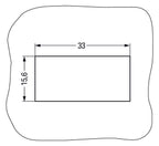 WAGO 770-338 Snap-In-Rahmen,3-polig,1,0 … 3,0mm, weiß