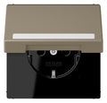 Jung LC1520BFNAKL242 SCHUKO-Steckd.KI m. Klappdeckel m.S