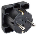 Bachmann 911.170 SCHUKO Winkelstecker/ Flächenstecker schwarz