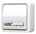 Jung 606ANAWW AP-Wippschalter Universal Aus-Wechsel Schriftfeld AP600 alpinweiß