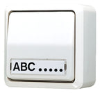 Jung 606ANAWW AP-Wippschalter Universal Aus-Wechsel Schriftfeld AP600 alpinweiß