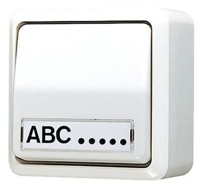 Jung 606ANAWW AP-Wippschalter Universal Aus-Wechsel Schriftfeld AP600 alpinweiß