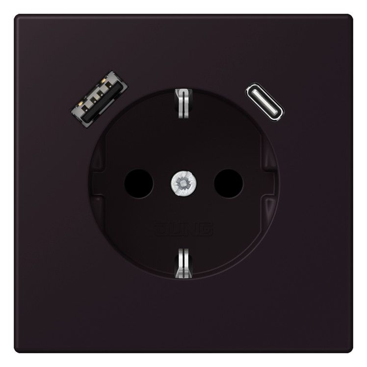 Jung LC1520-15CA248 SCHUKO-Steckd.m.USB Typ AC LC4320E