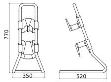 GEWISS GW68433 Trag-/Standrahmen f.Q-DIN14/20 Steckdosenkombination