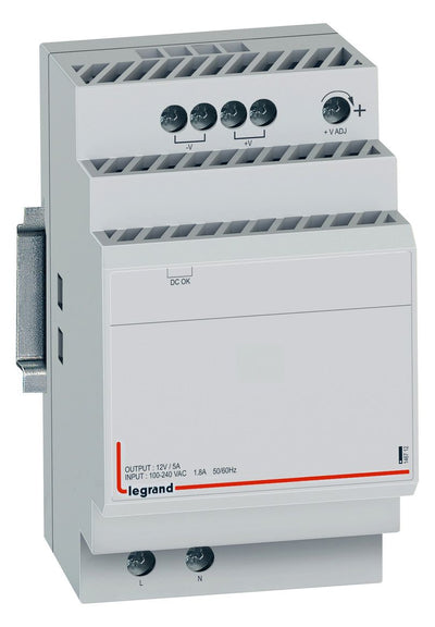 Legrand 146712 Spannungsversorgung 12VDC 4,5A prim.100-240VAC sek.12VDC 54W 3TE