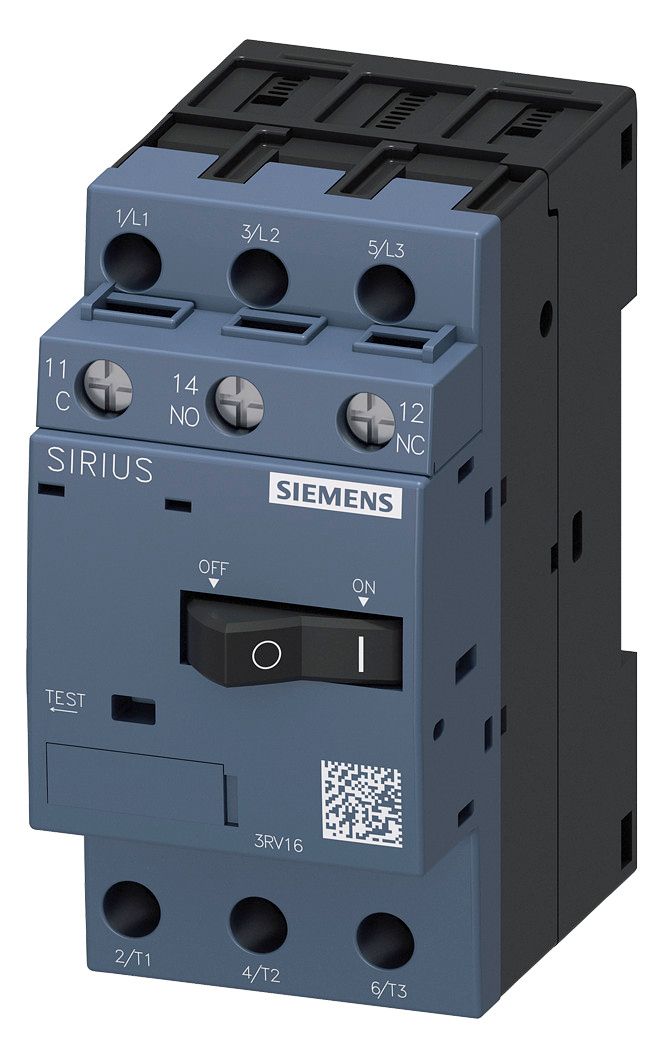 Siemens 3RV1611-1AG14 Spannungswandler S00 1,4A N-Ausl. 6A querl. Hilfsschalter